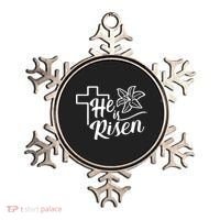 He Is Risen Easter Jesus Cross Ornament thumb 0