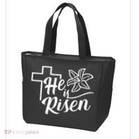 He Is Risen Easter Jesus Cross Tote Bag thumb 3