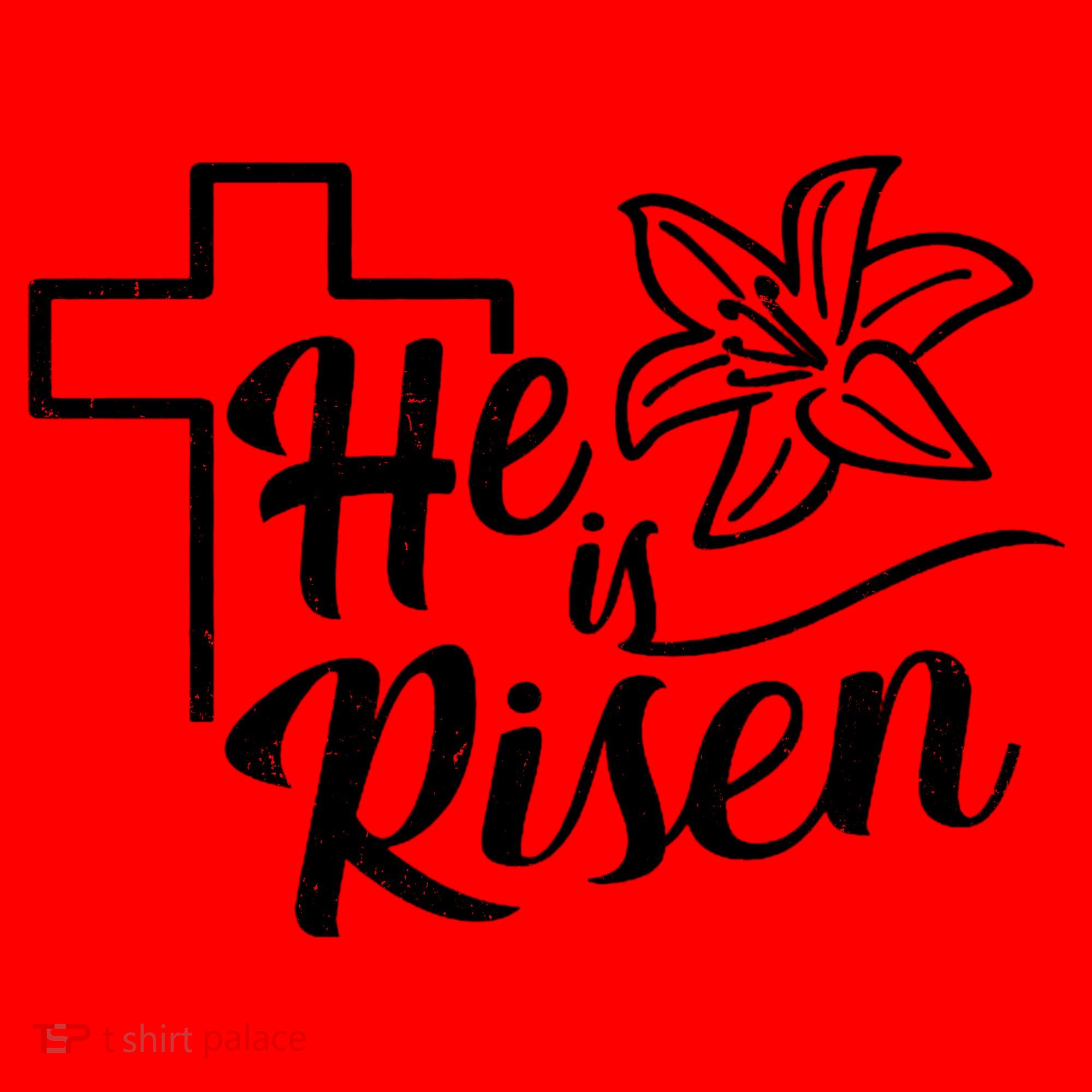 He Is Risen Easter Jesus Cross Santa Hat