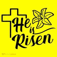 He Is Risen Easter Jesus Cross Long Sleeve Shirt thumb 2