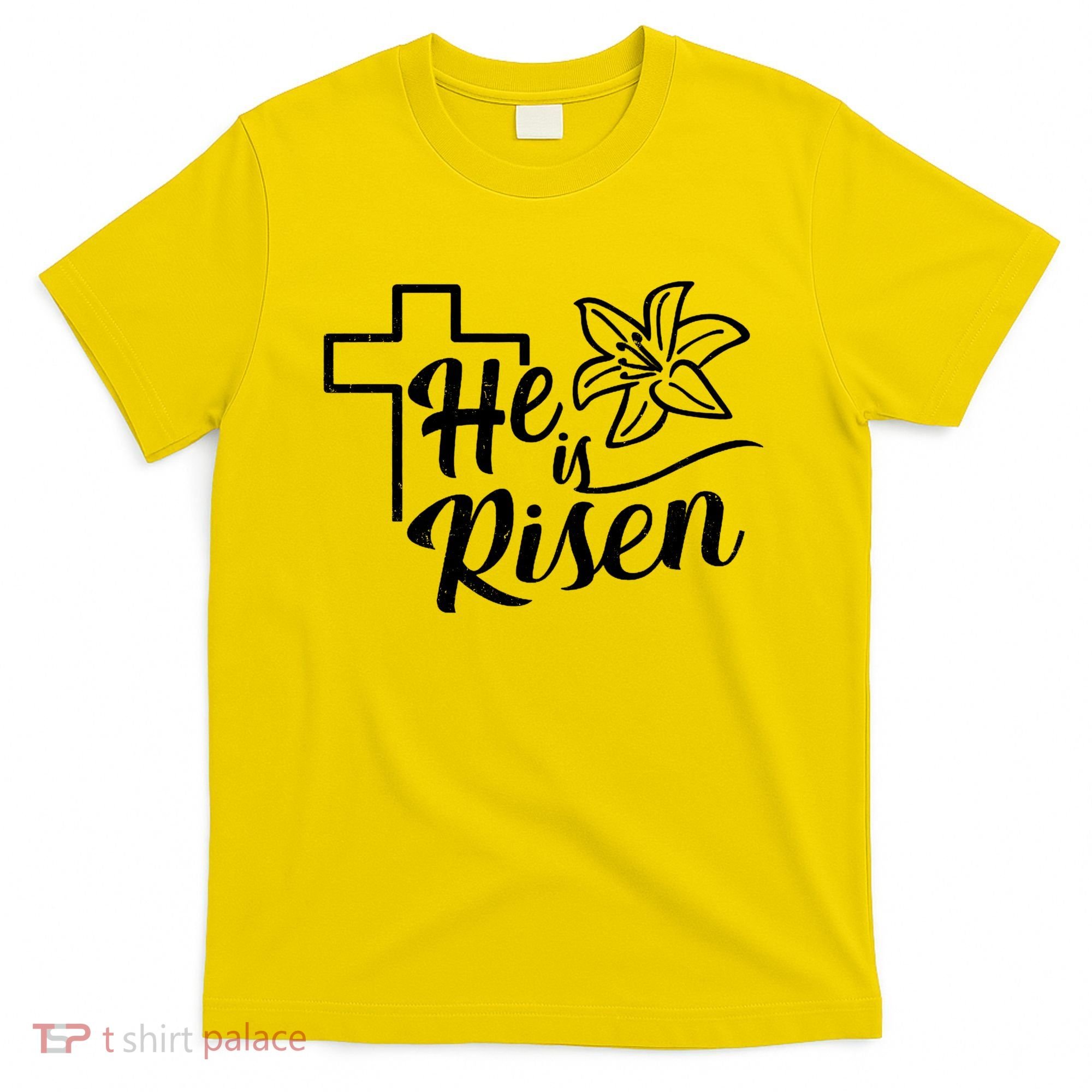 He Is Risen Easter Jesus Cross T-Shirt