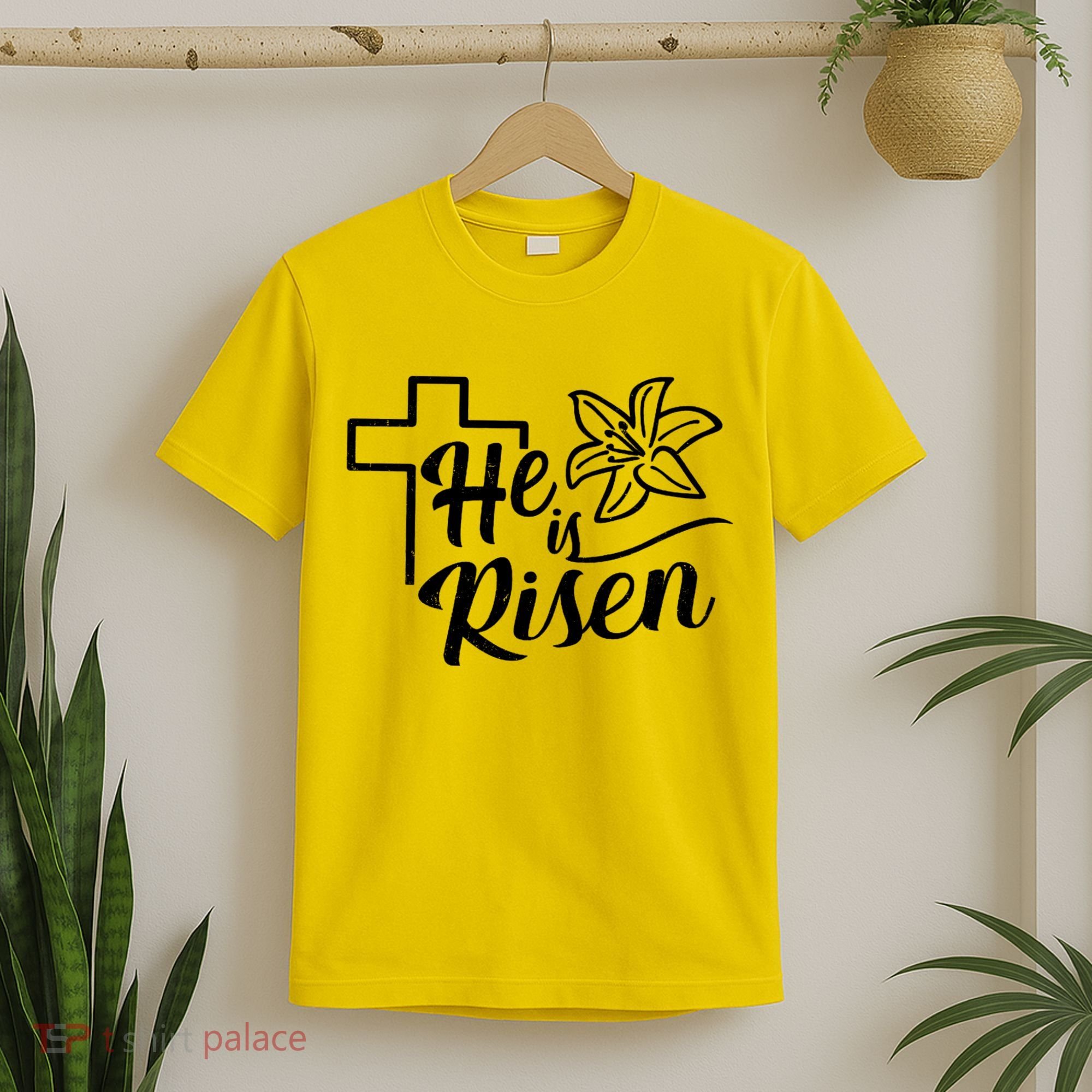 He Is Risen Easter Jesus Cross T-Shirt