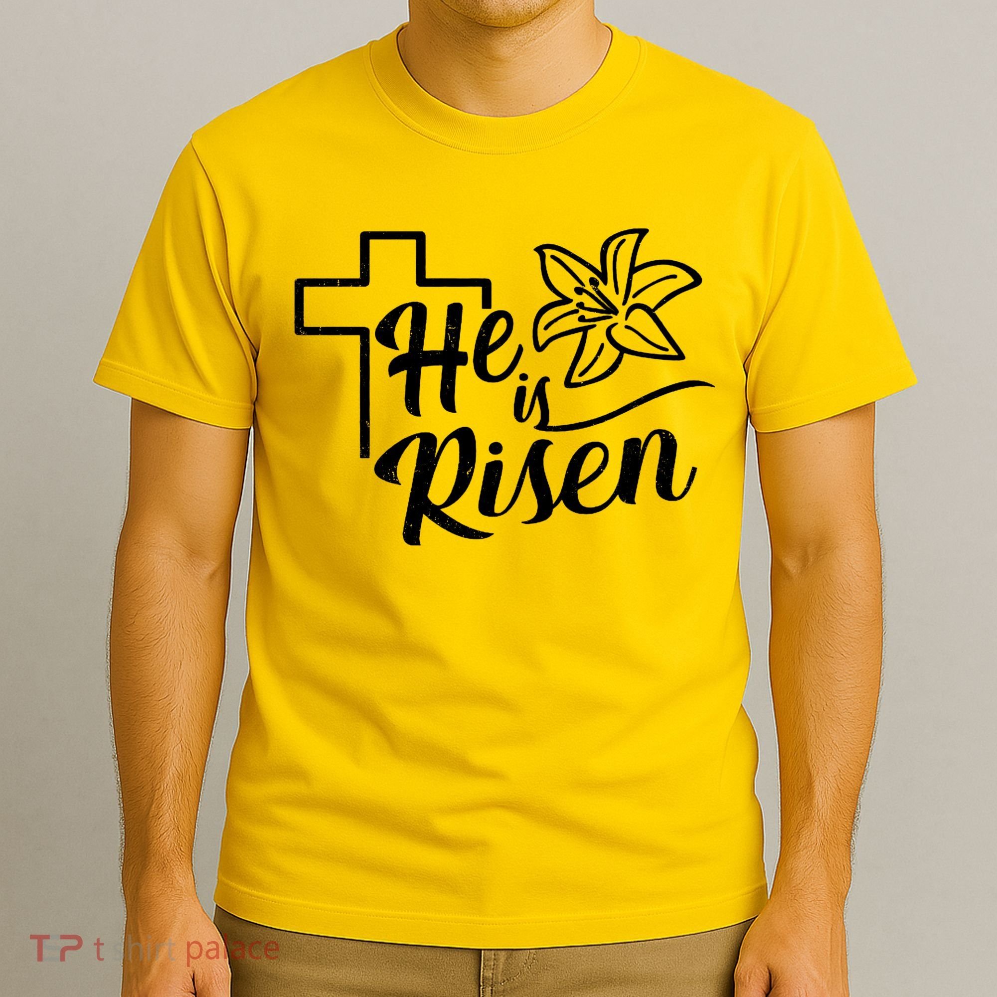 He Is Risen Easter Jesus Cross T-Shirt