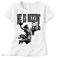 He Is Rizzin Funny Jesus Basketball Women's T-Shirt thumb 0