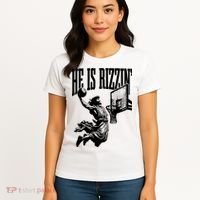 He Is Rizzin Funny Jesus Basketball Women's T-Shirt thumb 4