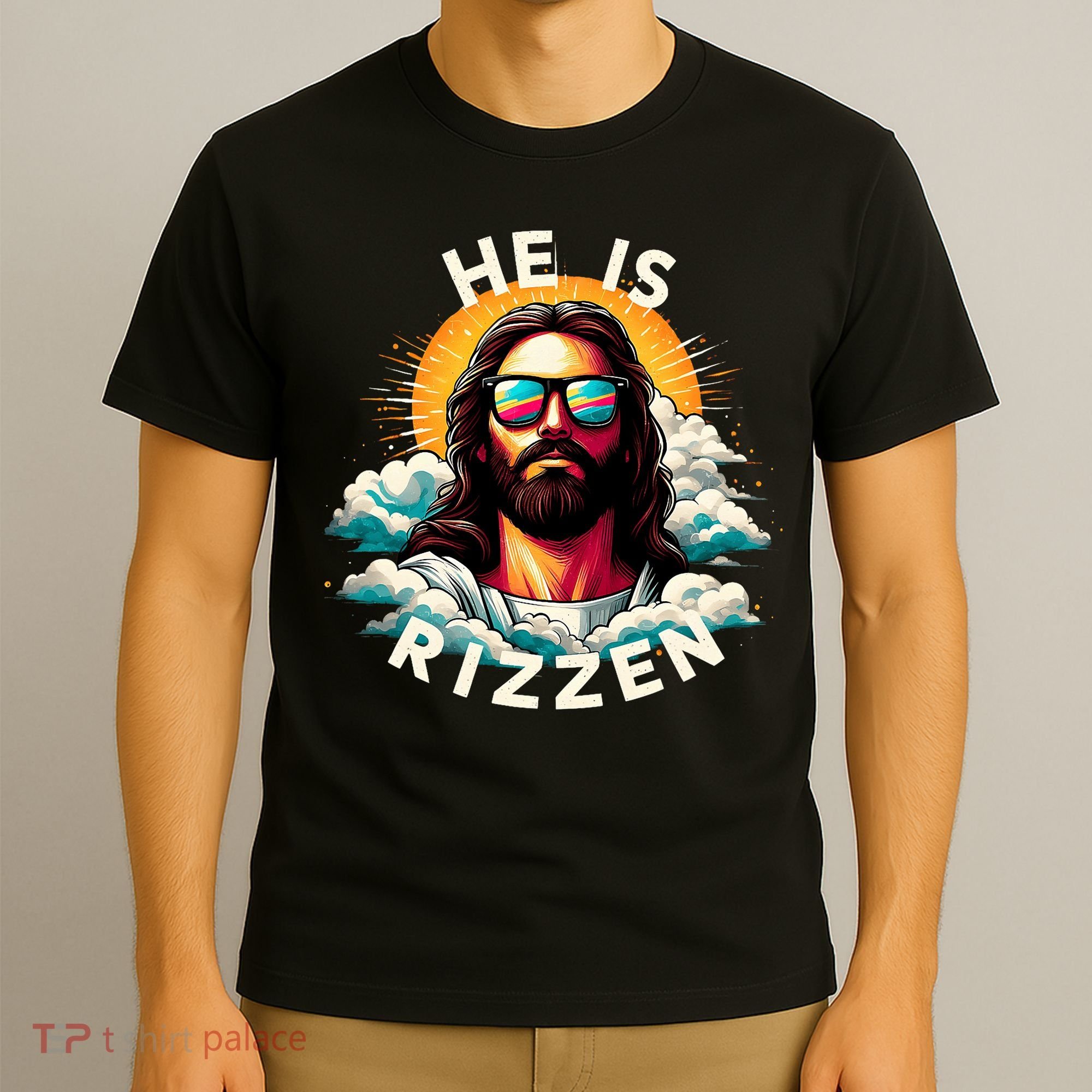 He Is Rizzen Christian Jesus Is Rizzen Christian Religious T-Shirt