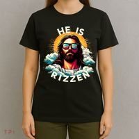 He Is Rizzen Christian Jesus Is Rizzen Christian Religious T-Shirt thumb 4