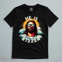 He Is Rizzen Christian Jesus Is Rizzen Christian Religious T-Shirt thumb 5