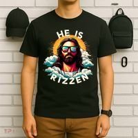 He Is Rizzen Christian Jesus Is Rizzen Christian Religious T-Shirt thumb 6