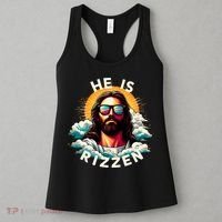 He Is Rizzen Christian Jesus Is Rizzen Christian Religious Women's Tank Top thumb 3