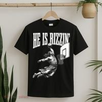 He Is Rizzin Funny Jesus Basketball Meme T-Shirt thumb 2