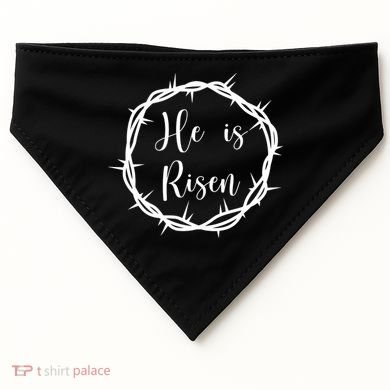 He Is Risen Easter Christ USA-Made Doggie Bandana