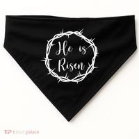 He Is Risen Easter Christ USA-Made Doggie Bandana thumb 0