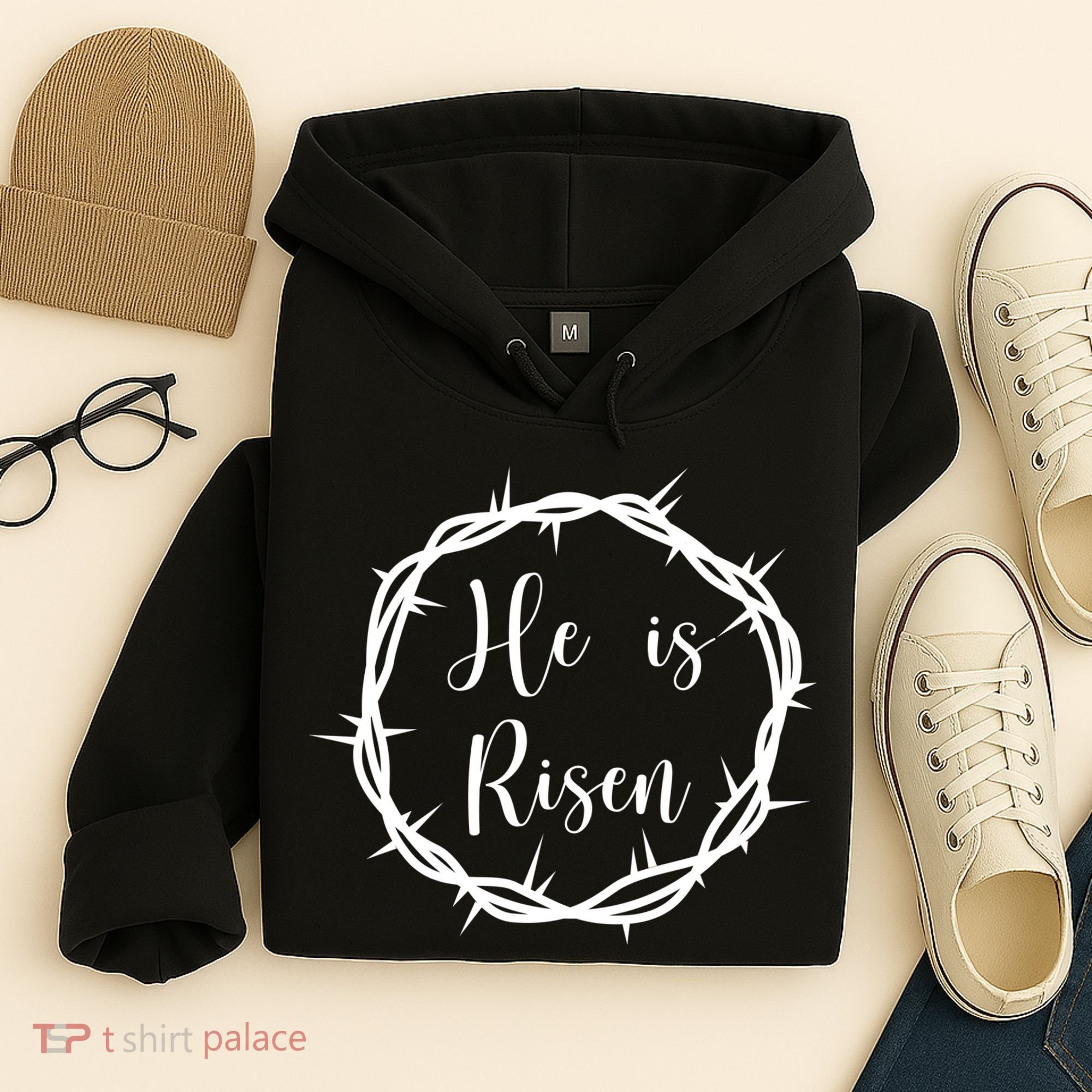 He Is Risen Easter Christ Hoodie