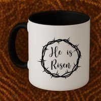 He Is Risen Easter Christ Coffee Mug thumb 2