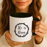 He Is Risen Easter Christ Coffee Mug thumb 3