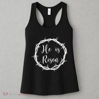 He Is Risen Easter Christ Women's Tank Top thumb 3
