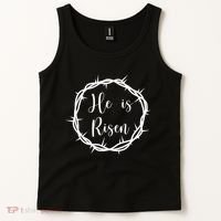 He Is Risen Easter Christ Tank Top thumb 2