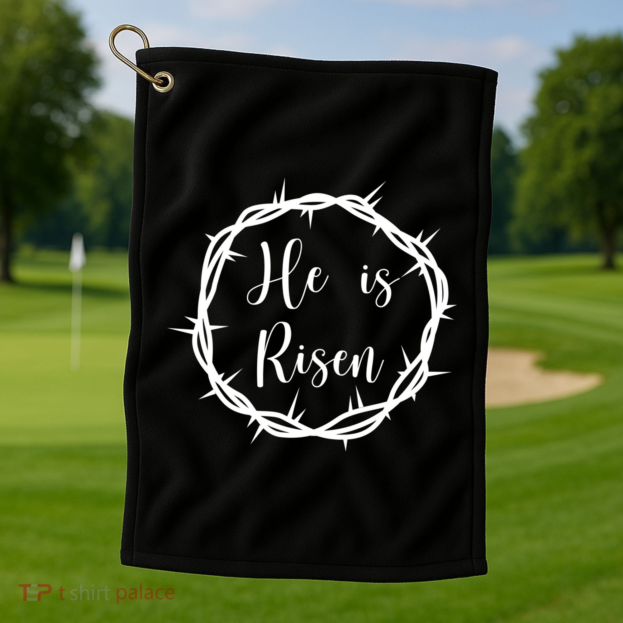 He Is Risen Easter Christ Golf Towel
