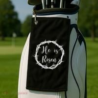 He Is Risen Easter Christ Golf Towel thumb 2