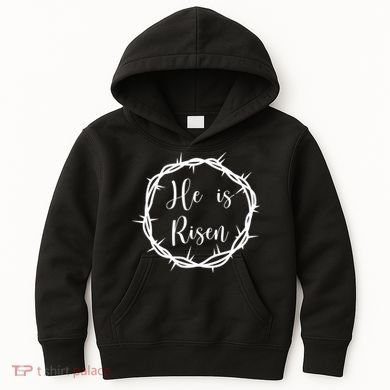 He Is Risen Easter Christ Kids Hoodie