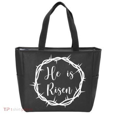 He Is Risen Easter Christ Tote Bag