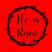 He Is Risen Easter Christ Santa Hat thumb 1