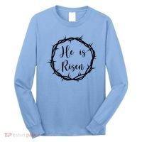 He Is Risen Easter Christ Long Sleeve Shirt thumb 0