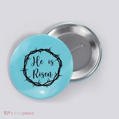 He Is Risen Easter Christ Button
