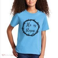 He Is Risen Easter Christ Kids T-Shirt thumb 2