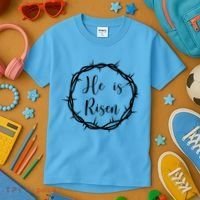 He Is Risen Easter Christ Kids T-Shirt thumb 3