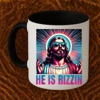 He Is Rizzin Jesus Is Rizzen Coffee Mug thumb 2