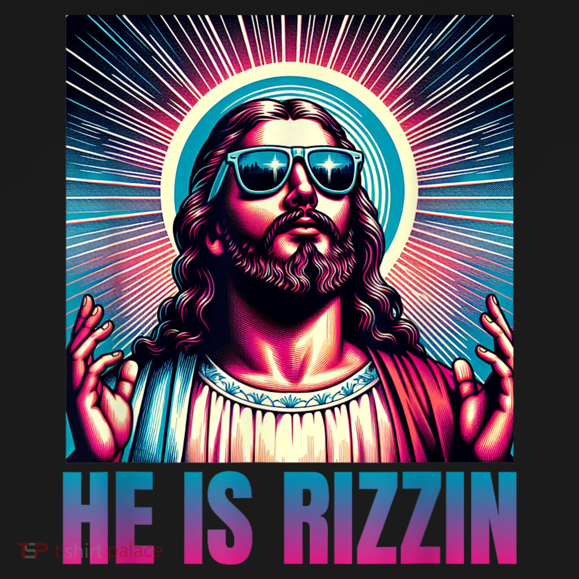 He Is Rizzin Jesus Is Rizzen Ornament