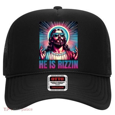 He Is Rizzin Jesus Is Rizzen Hat