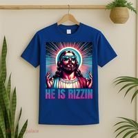 He Is Rizzin Jesus Is Rizzen T-Shirt thumb 2