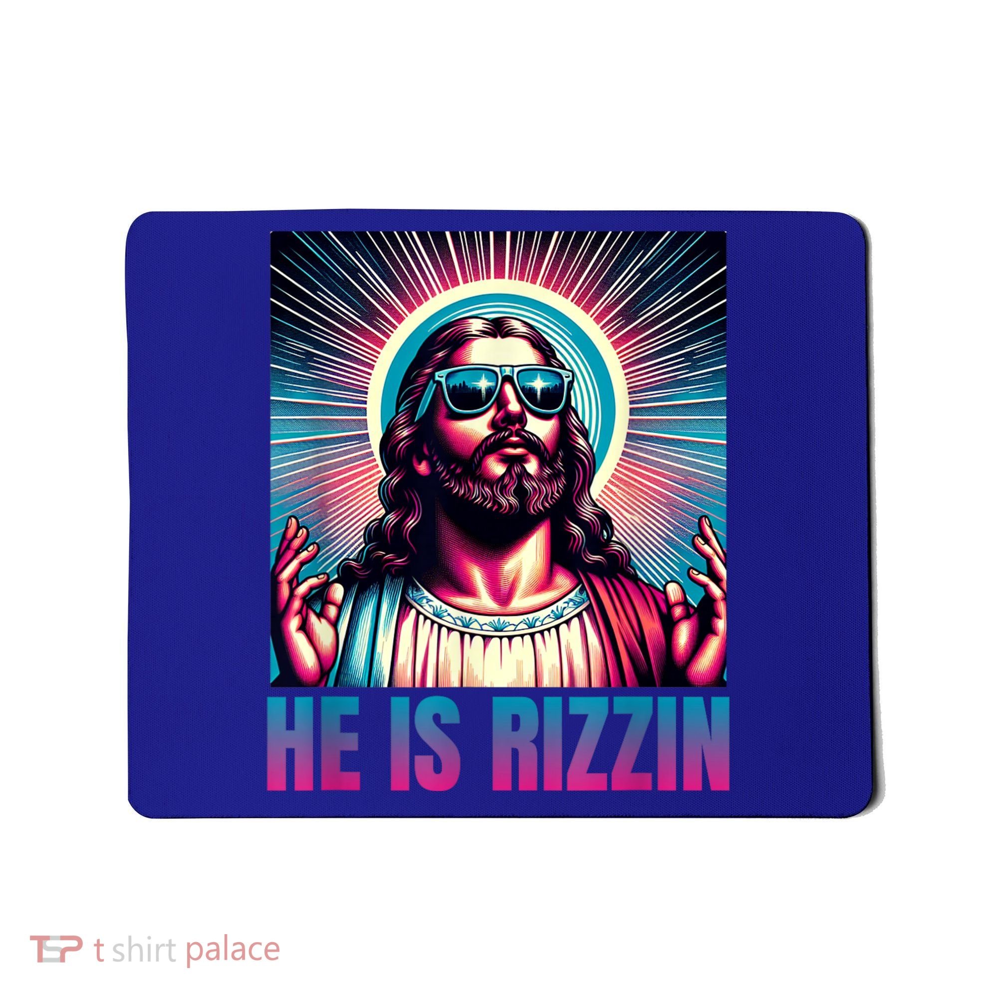 He Is Rizzin Jesus Is Rizzen Mousepad