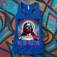 He Is Rizzin Jesus Is Rizzen Women's Tank Top thumb 3
