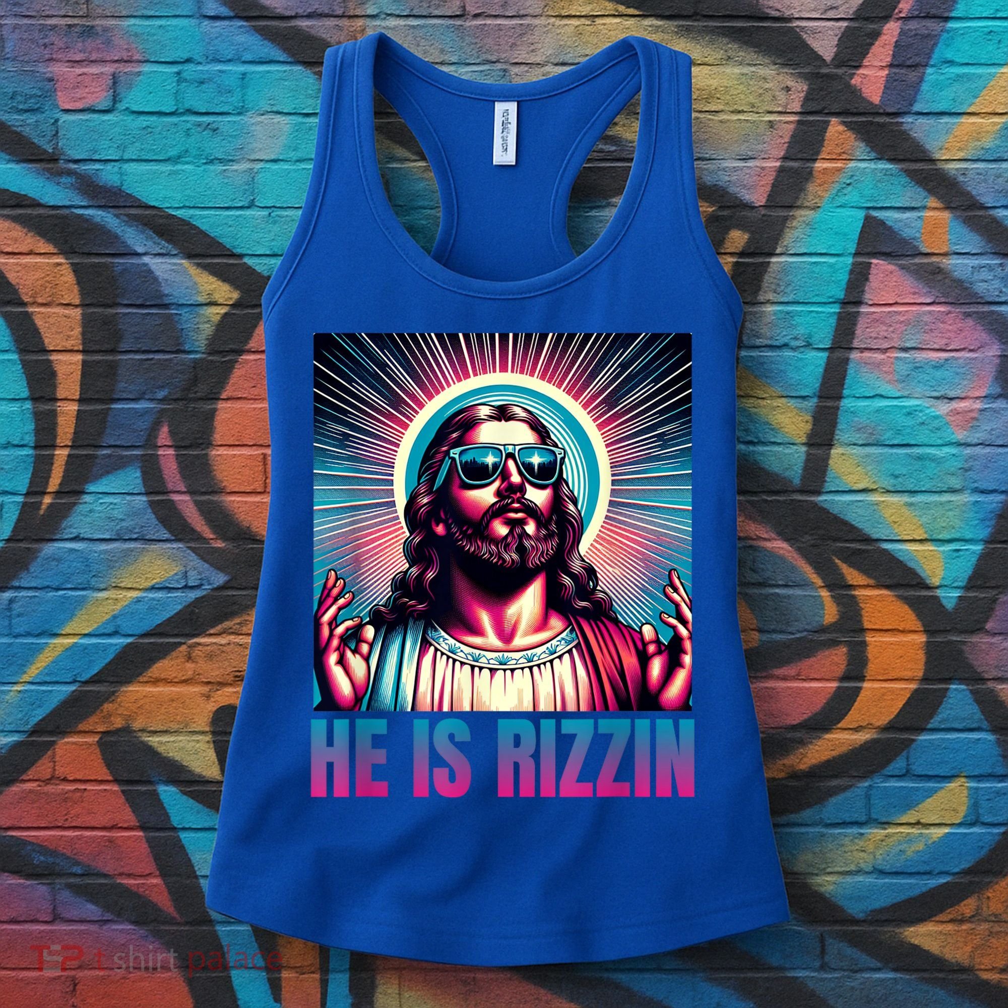 He Is Rizzin Jesus Is Rizzen Women's Tank Top