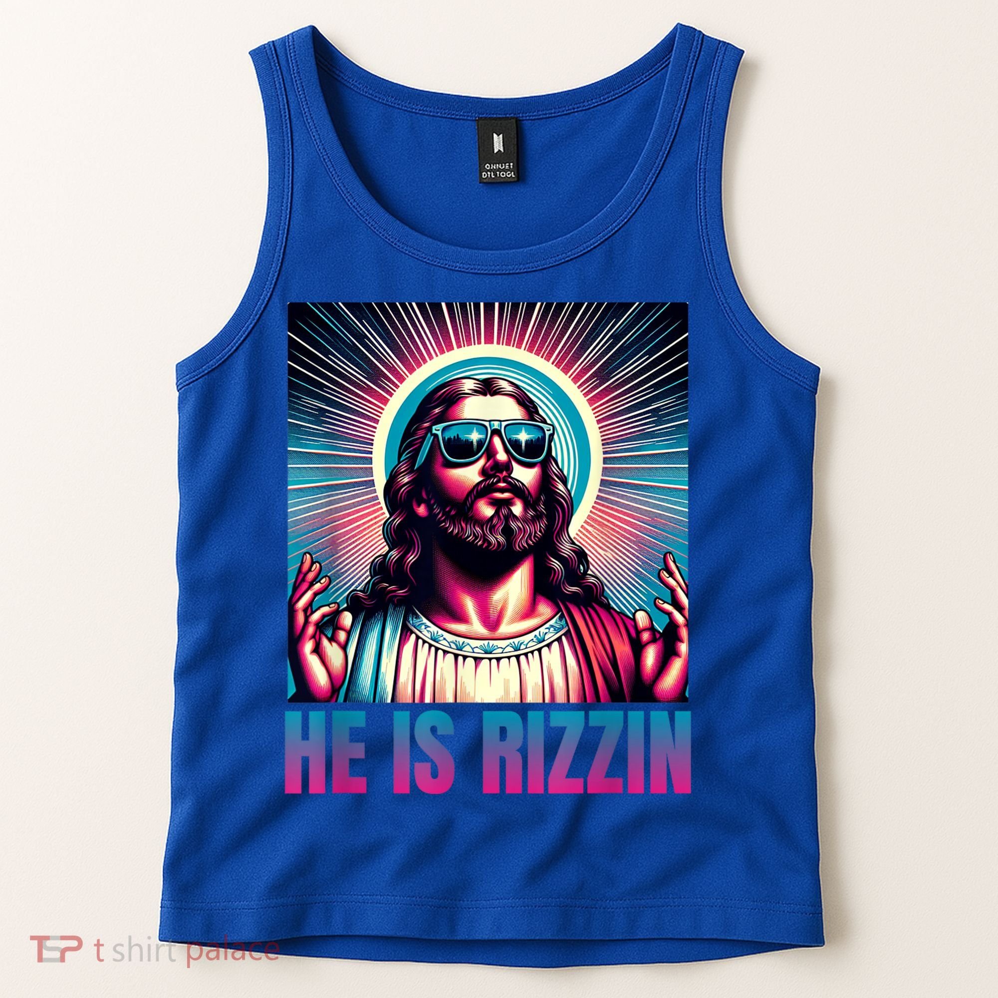 He Is Rizzin Jesus Is Rizzen Tank Top