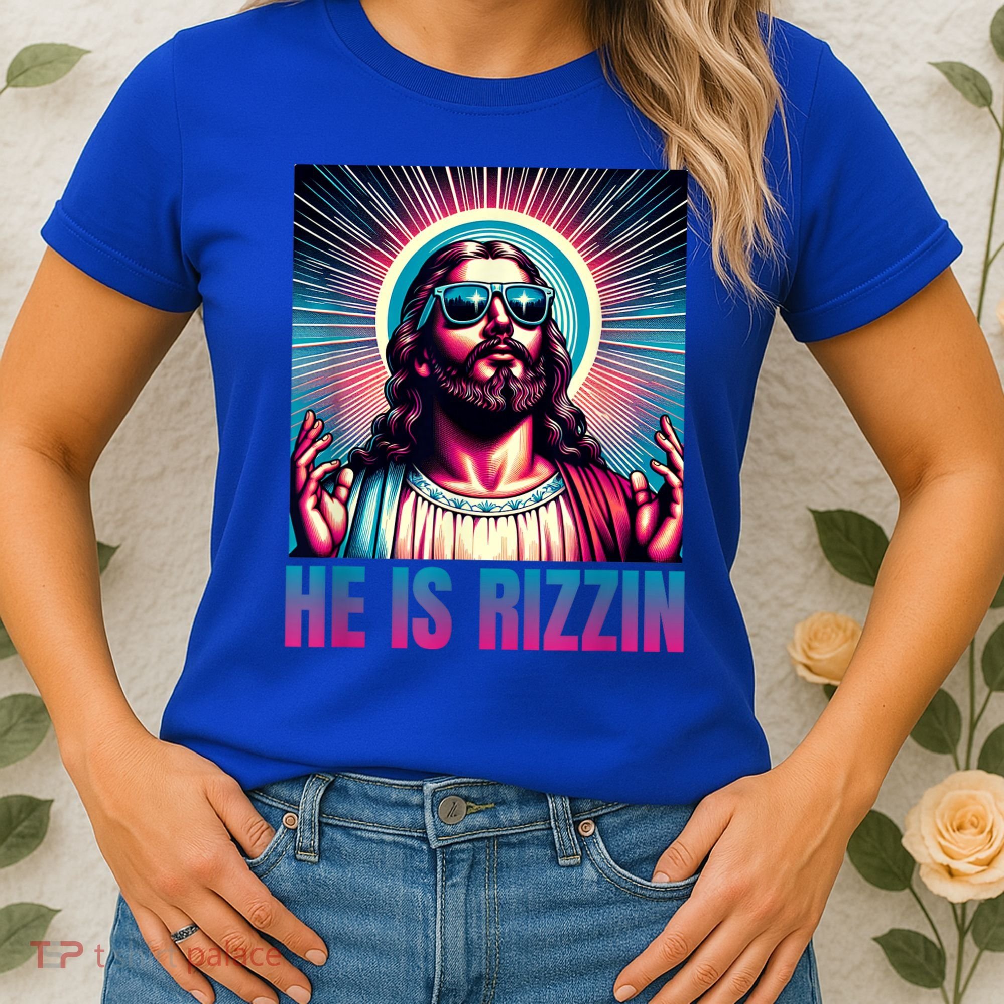 He Is Rizzin Jesus Is Rizzen Women's T-Shirt