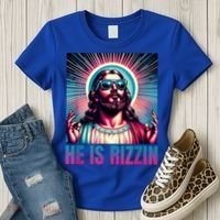 He Is Rizzin Jesus Is Rizzen Women's T-Shirt thumb 3