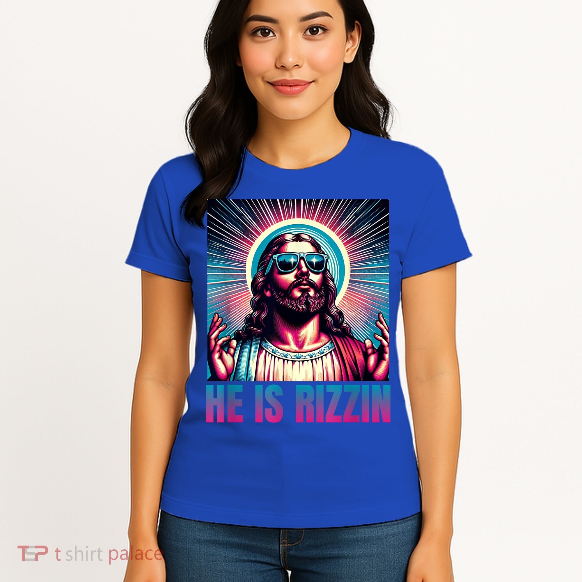 He Is Rizzin Jesus Is Rizzen Women's T-Shirt