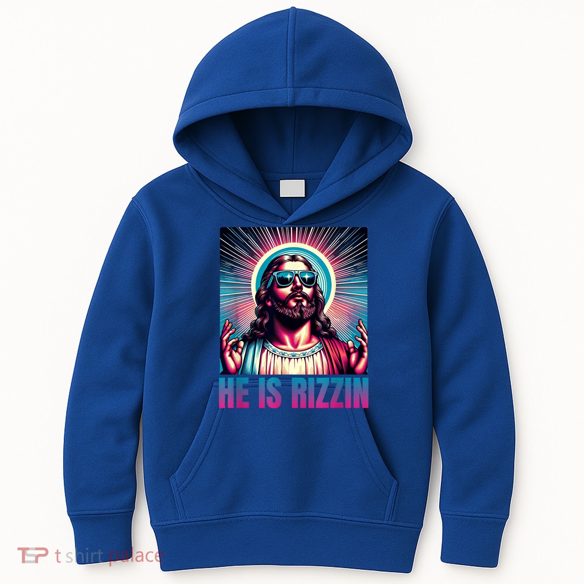 He Is Rizzin Jesus Is Rizzen Kids Hoodie