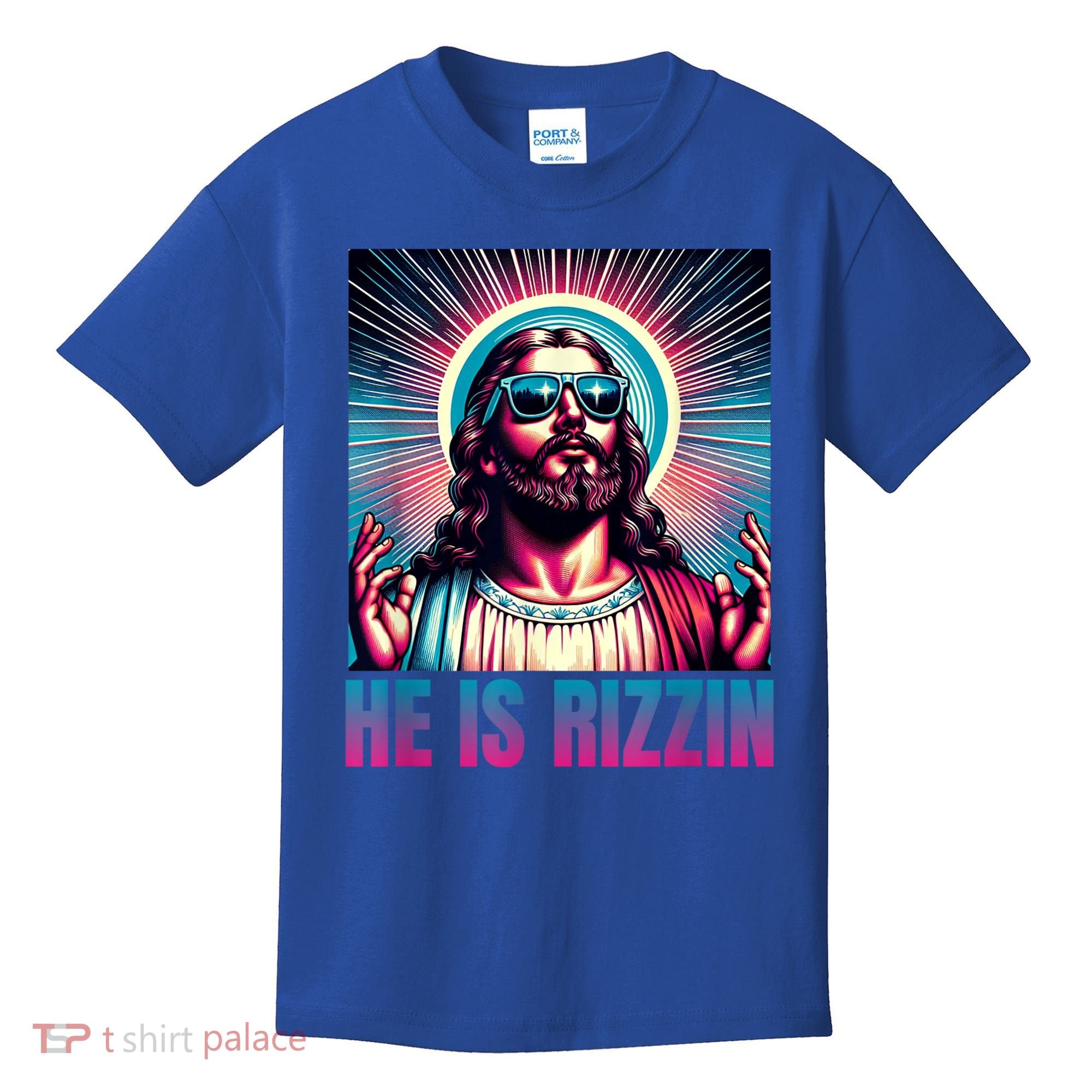 He Is Rizzin Jesus Is Rizzen Kids T-Shirt