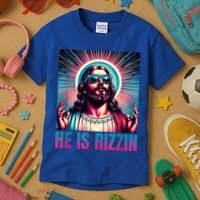 He Is Rizzin Jesus Is Rizzen Kids T-Shirt thumb 3