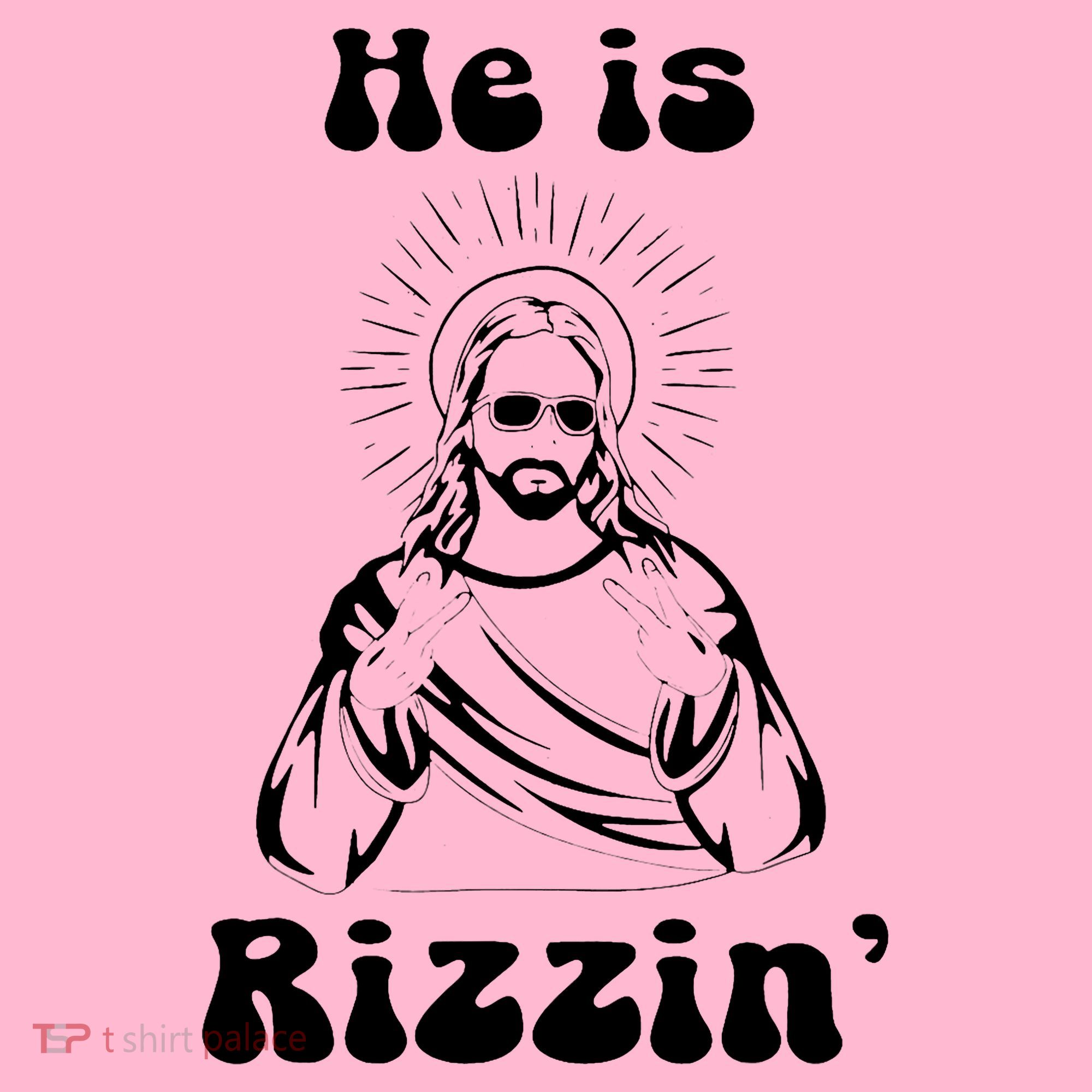 He Is Rizzin Jesus Is Rizzen Funny Coaster