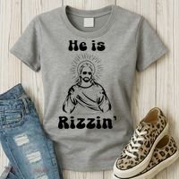 He Is Rizzin Jesus Is Rizzen Funny Women's T-Shirt thumb 3