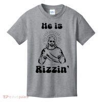 He Is Rizzin Jesus Is Rizzen Funny Kids T-Shirt thumb 0