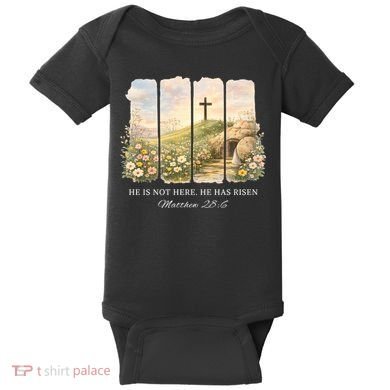He Is Risen Baby Bodysuit