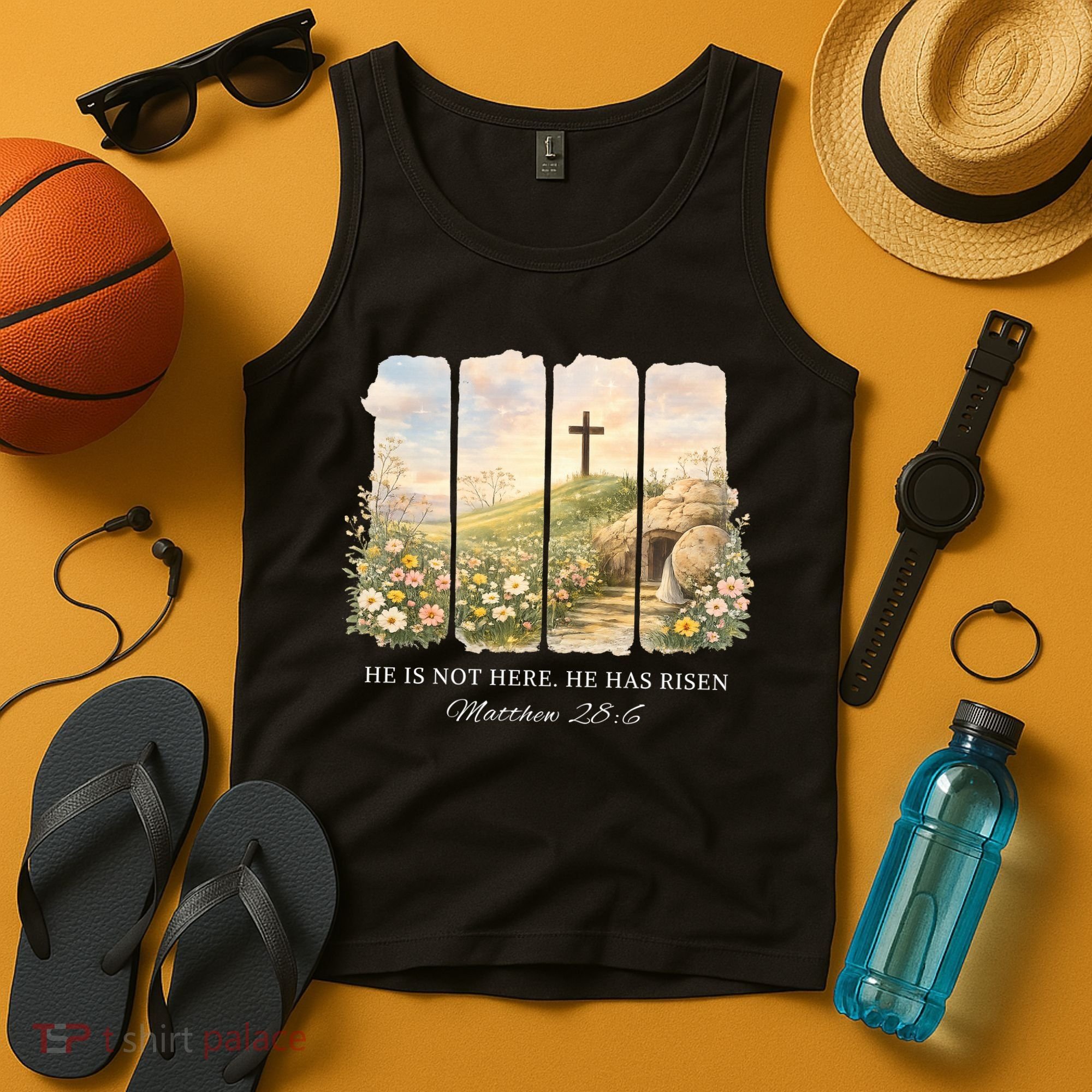 He Is Risen Tank Top